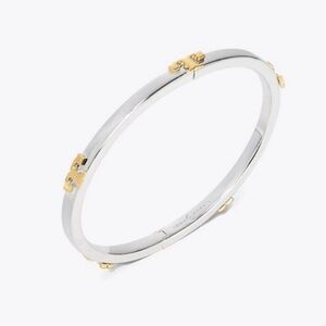 Tory Burch Miller Stainless Steel Logo Bracelet